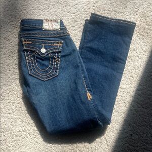 True Religion Women's Becky super T dark Blue Bootcut Jeans size 27